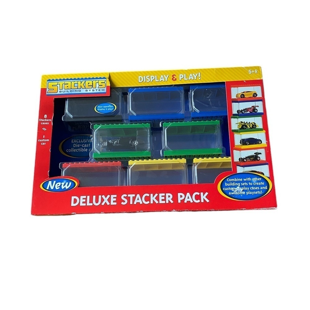 Racing Champions Stackers Building Track System, Plus Car & Display Cases. NEW - Picture 4 of 14